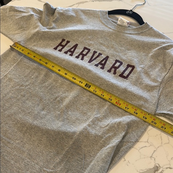 NWT Heather Gray Champion Harvard Crimson Long Sleeve Shirt - Picture 7 of 9